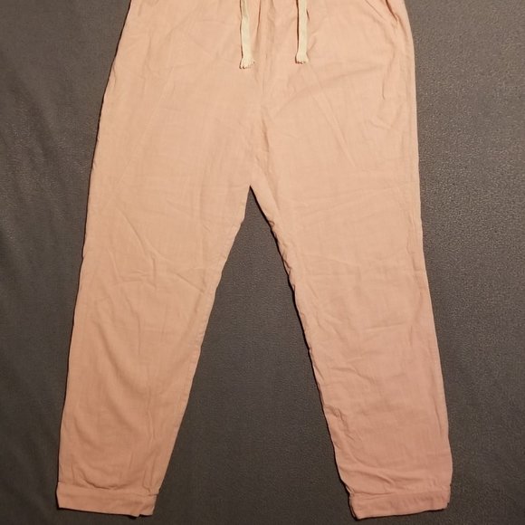 Pink Drawstring Pants With Pockets - Picture 3 of 13